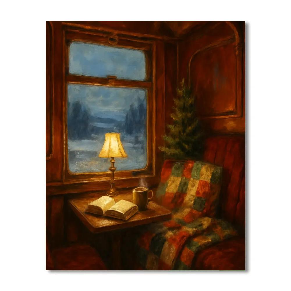 Cozy Train Car Reading Corner paint by color