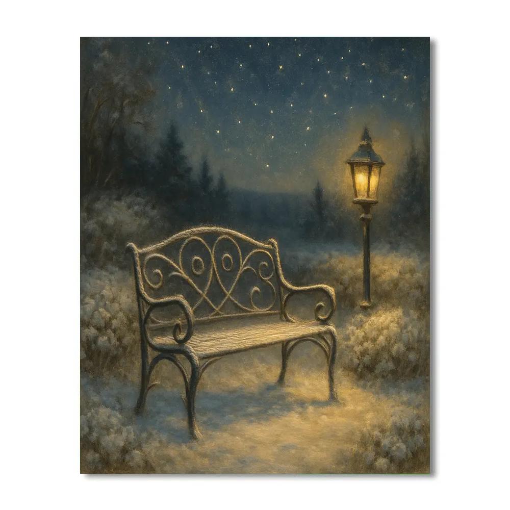 Frost Garden Stargazer Bench DIY paint by numbers