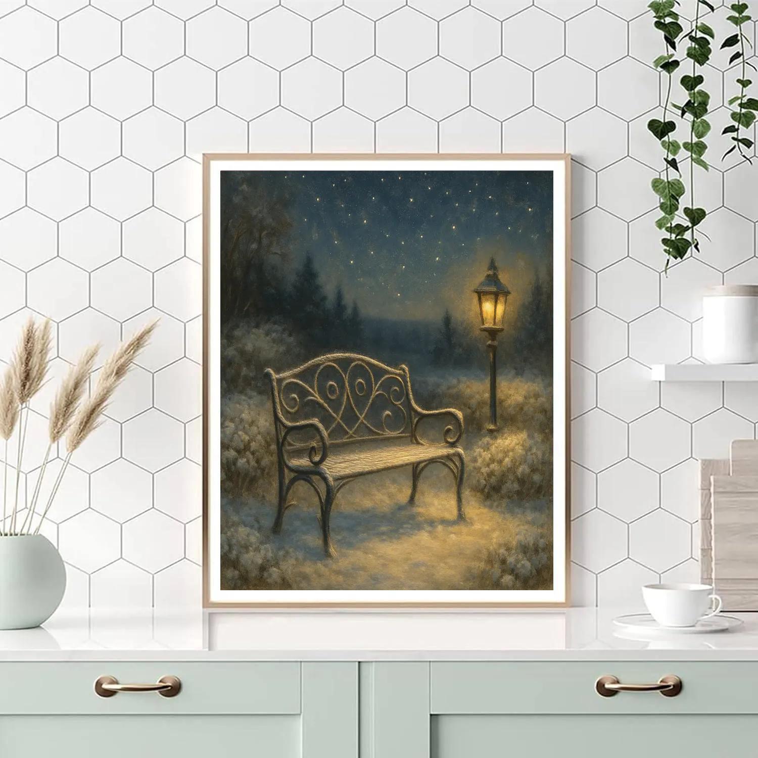 Frost Garden Stargazer Bench DIY paint by numbers