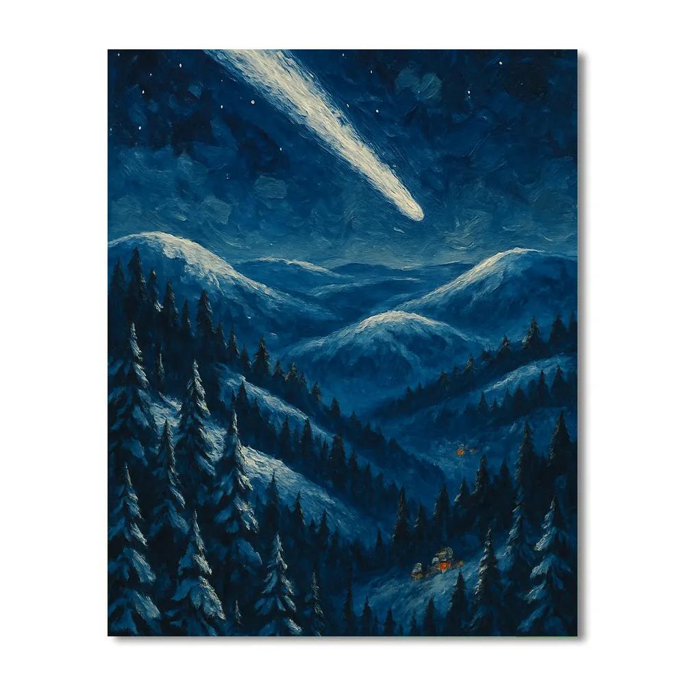 Evergreen Hills Under Silver Comet paint by numbers