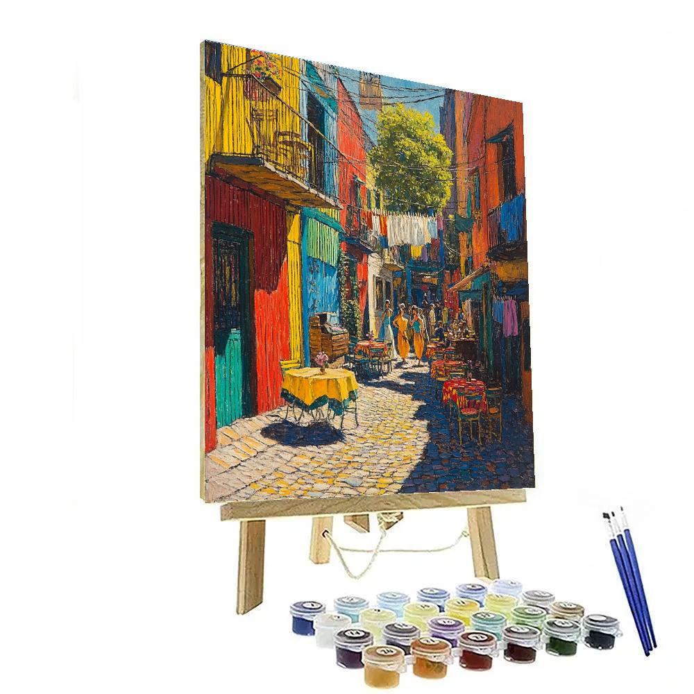 Caminito Street In La Boca Buenos Aires Argentina Paint by numbers art