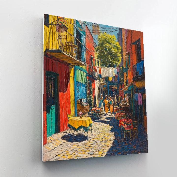 Caminito Street In La Boca Buenos Aires Argentina Paint by numbers art