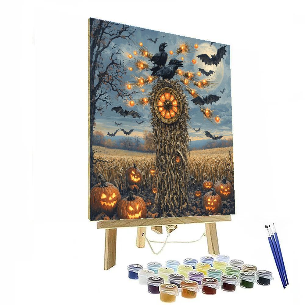Clockwork Ravens Of The Harvest Haunted Numbered painting kits