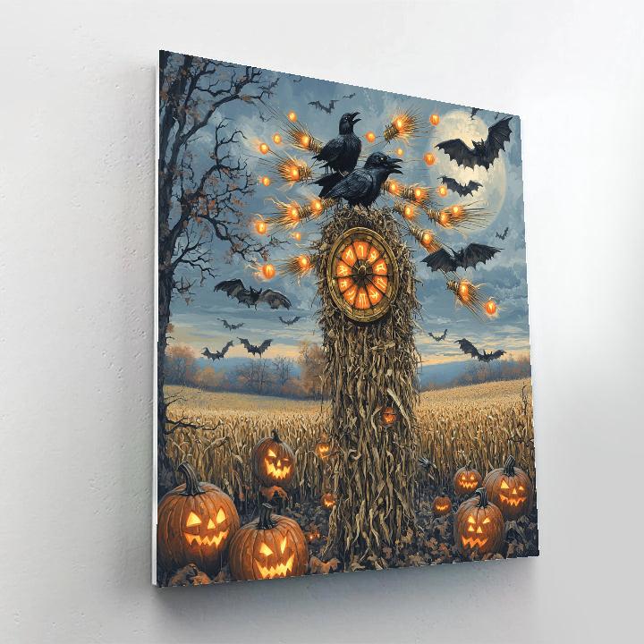 Clockwork Ravens Of The Harvest Haunted Numbered painting kits