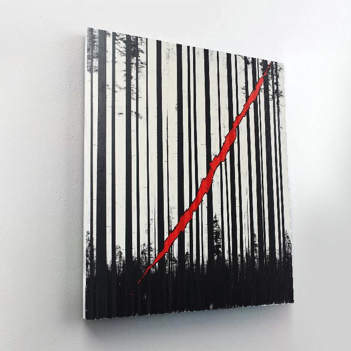Banksy Inspired Silent Forest Protest paint by numbers