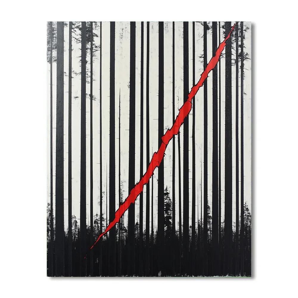 Banksy Inspired Silent Forest Protest paint by numbers