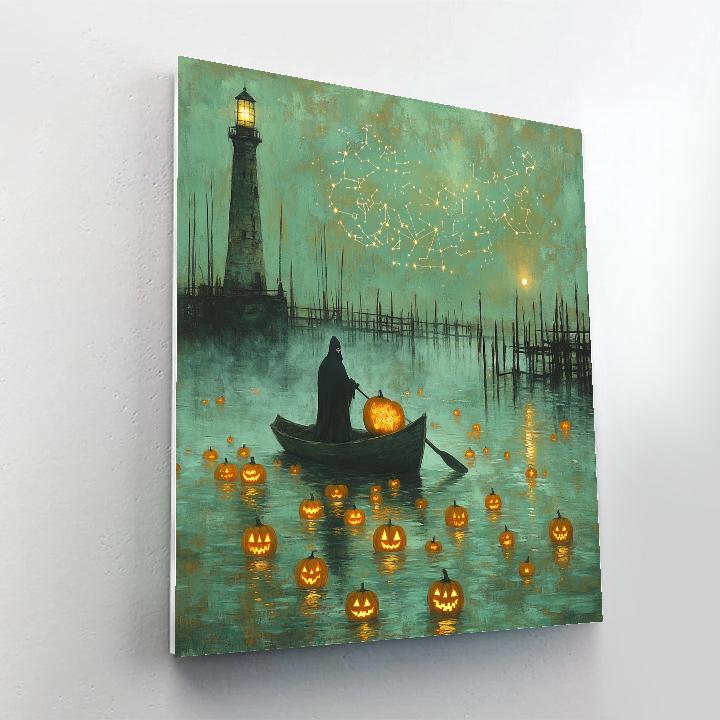 Haunted Harbor Of The Lantern Tide Painting by numbers kit