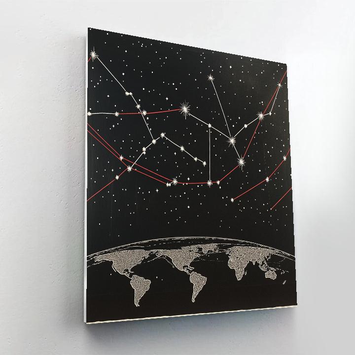 Banksy Inspired Borderless Constellations Paint by numbers kits