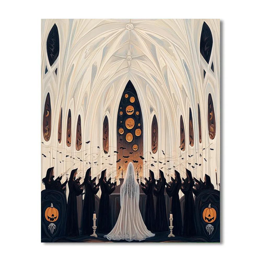 Cathedral Of Echoes Spooky Choir paint by number