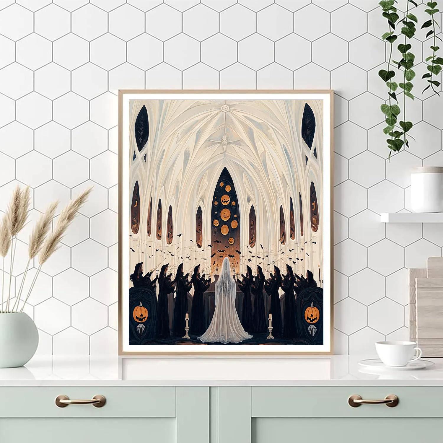 Cathedral Of Echoes Spooky Choir paint by number