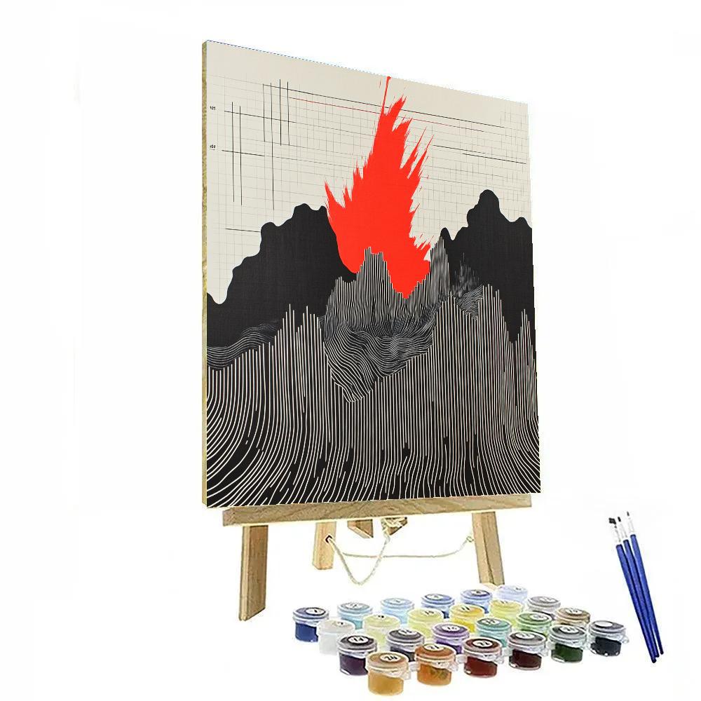 Banksy Inspired Broken Wage Waves Numbered painting kits