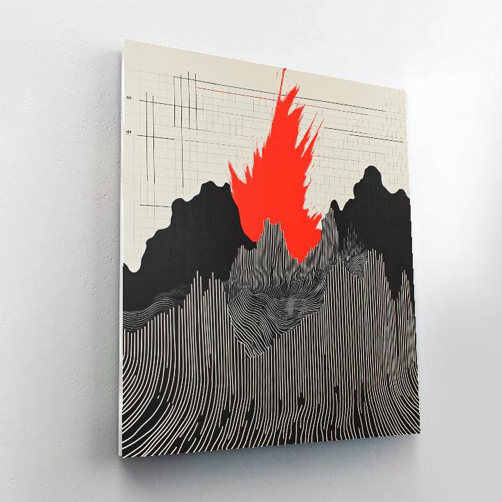 Banksy Inspired Broken Wage Waves Numbered painting kits