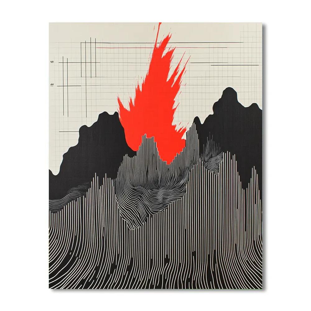 Banksy Inspired Broken Wage Waves Numbered painting kits