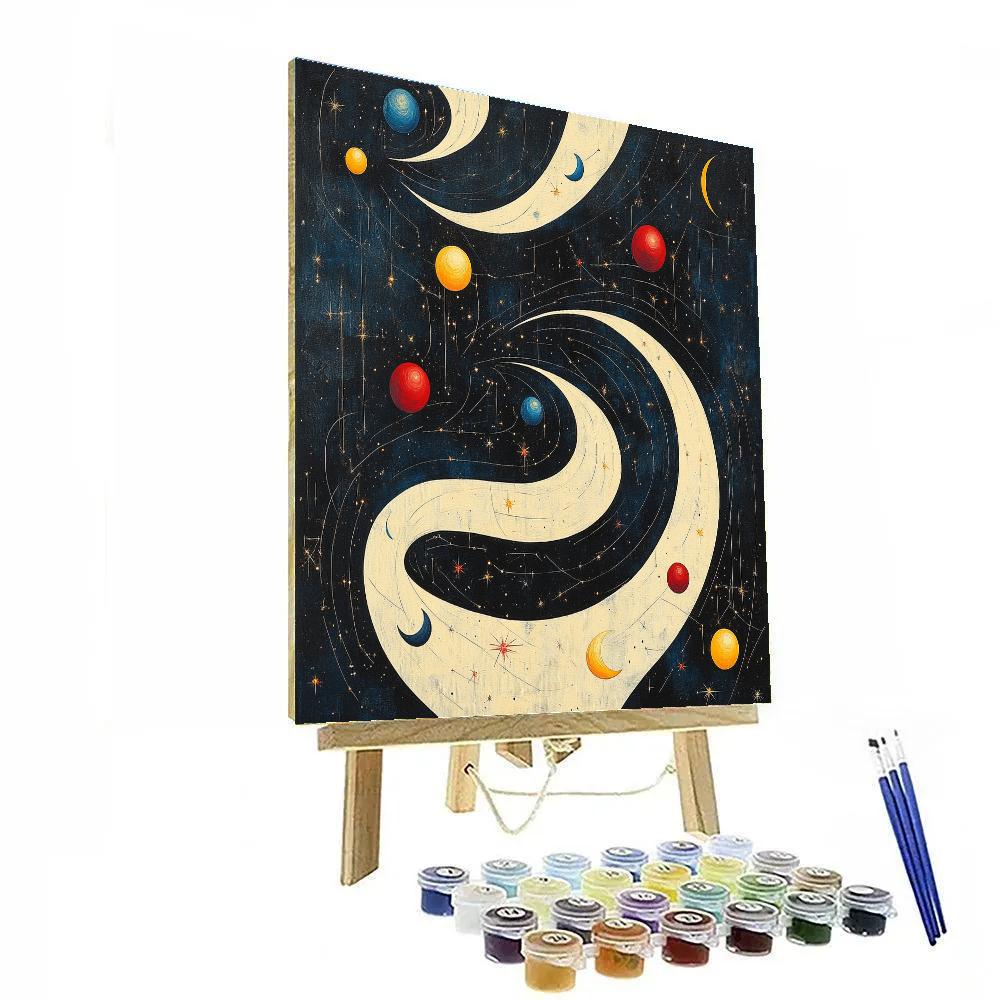Joan Miró Inspired Cosmic Whispers Paint by numbers kits