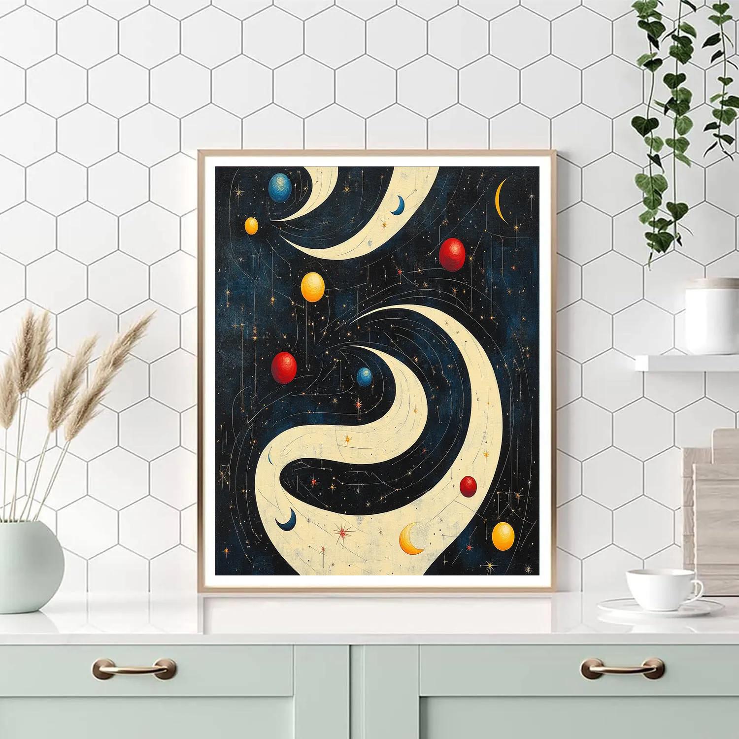 Joan Miró Inspired Cosmic Whispers Paint by numbers kits