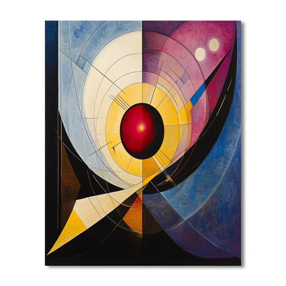Kandinsky Inspired Orbital Abstraction Paint by numbers kits