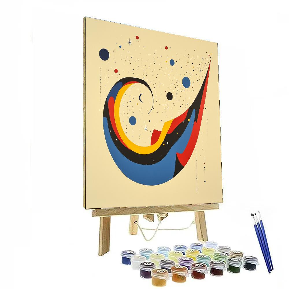 Joan Miró Inspired Dream Geometry paint by number