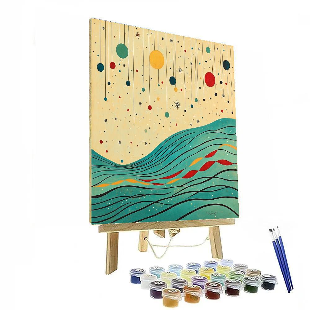 Joan Miró Inspired Ocean Of Thoughts Numbered painting kits
