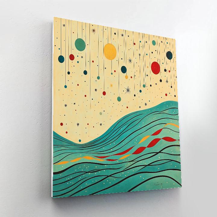 Joan Miró Inspired Ocean Of Thoughts Numbered painting kits