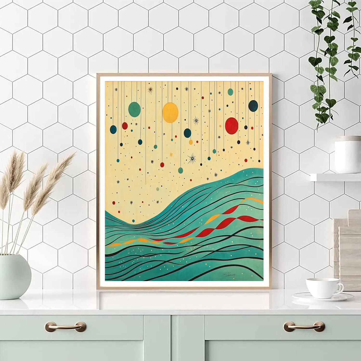 Joan Miró Inspired Ocean Of Thoughts Numbered painting kits