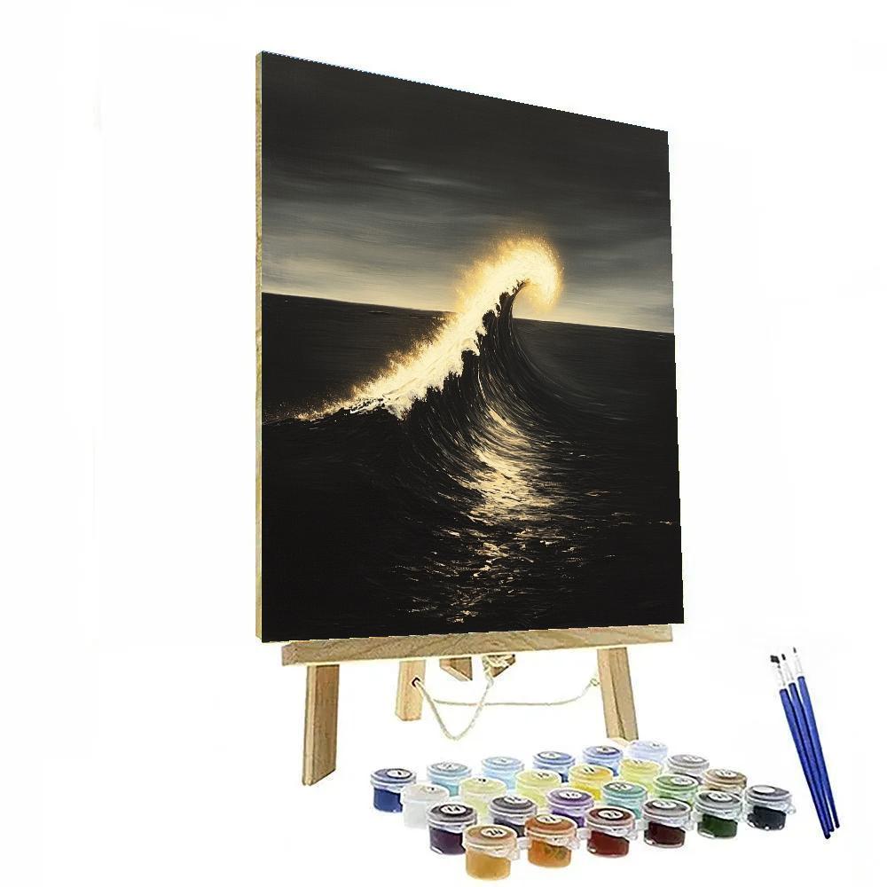 Caravaggio Inspired Ocean Comet Wake painting number kit