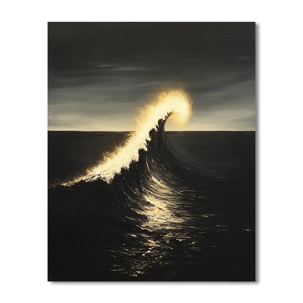 Caravaggio Inspired Ocean Comet Wake painting number kit