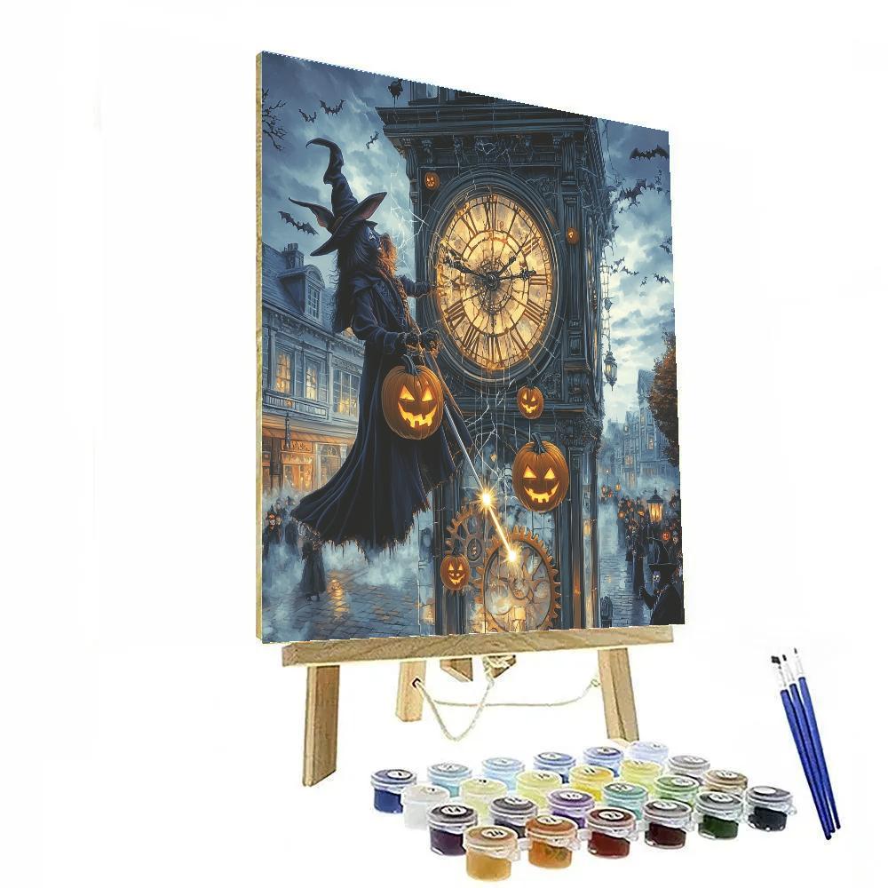Clocktower Halloween Edition Of The Thirteenth Chime paint by numbers