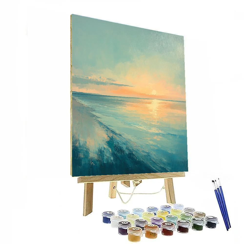 Georges Seurat Inspired Chromatic Dawn Horizon paint by numbers