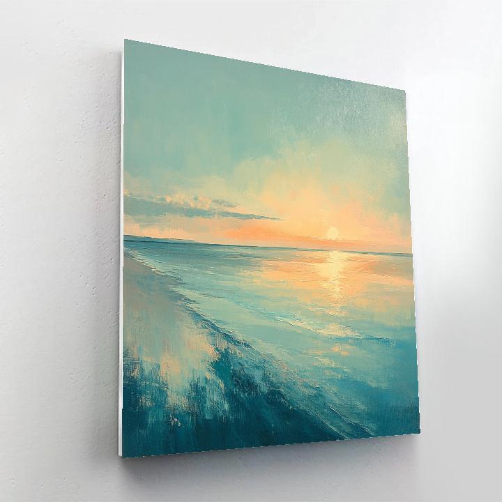 Georges Seurat Inspired Chromatic Dawn Horizon paint by numbers