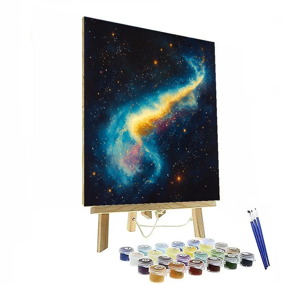 Georges Seurat Inspired Nebular Prism Veil Painting by numbers kit