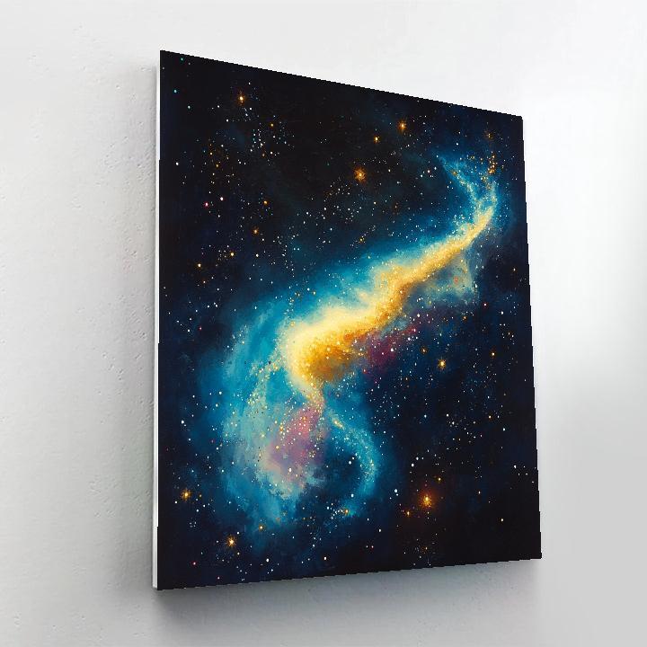 Georges Seurat Inspired Nebular Prism Veil Painting by numbers kit