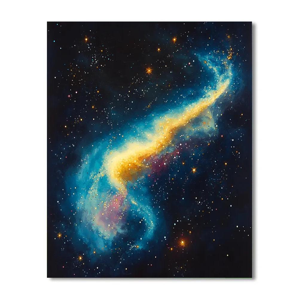 Georges Seurat Inspired Nebular Prism Veil Painting by numbers kit