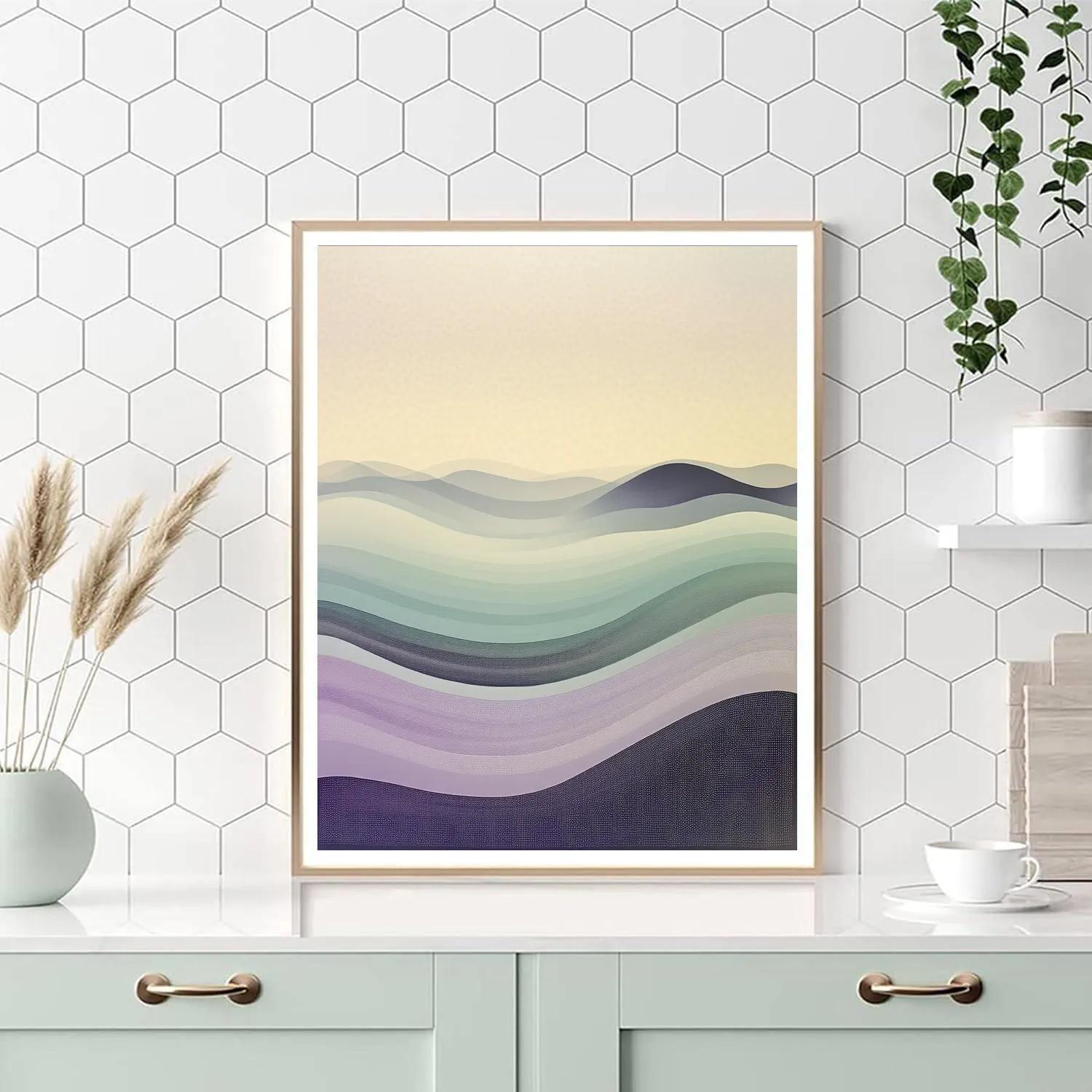 Georges Seurat Inspired Temporal Ripple Fields paint by color