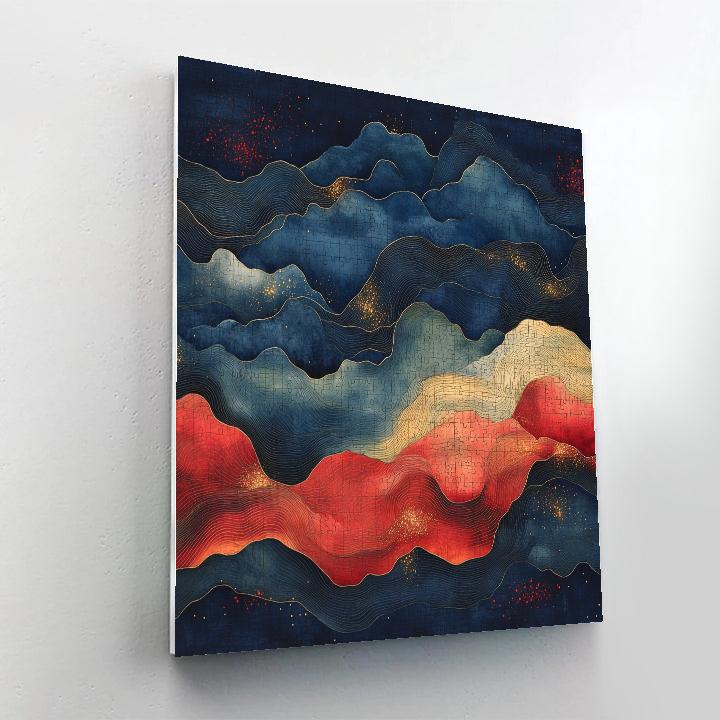 Paul Klee Inspired Resonant Nebula Echoes Paint by numbers kits