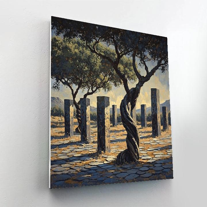 Michelangelo Inspired Basalt Orchard paint by number