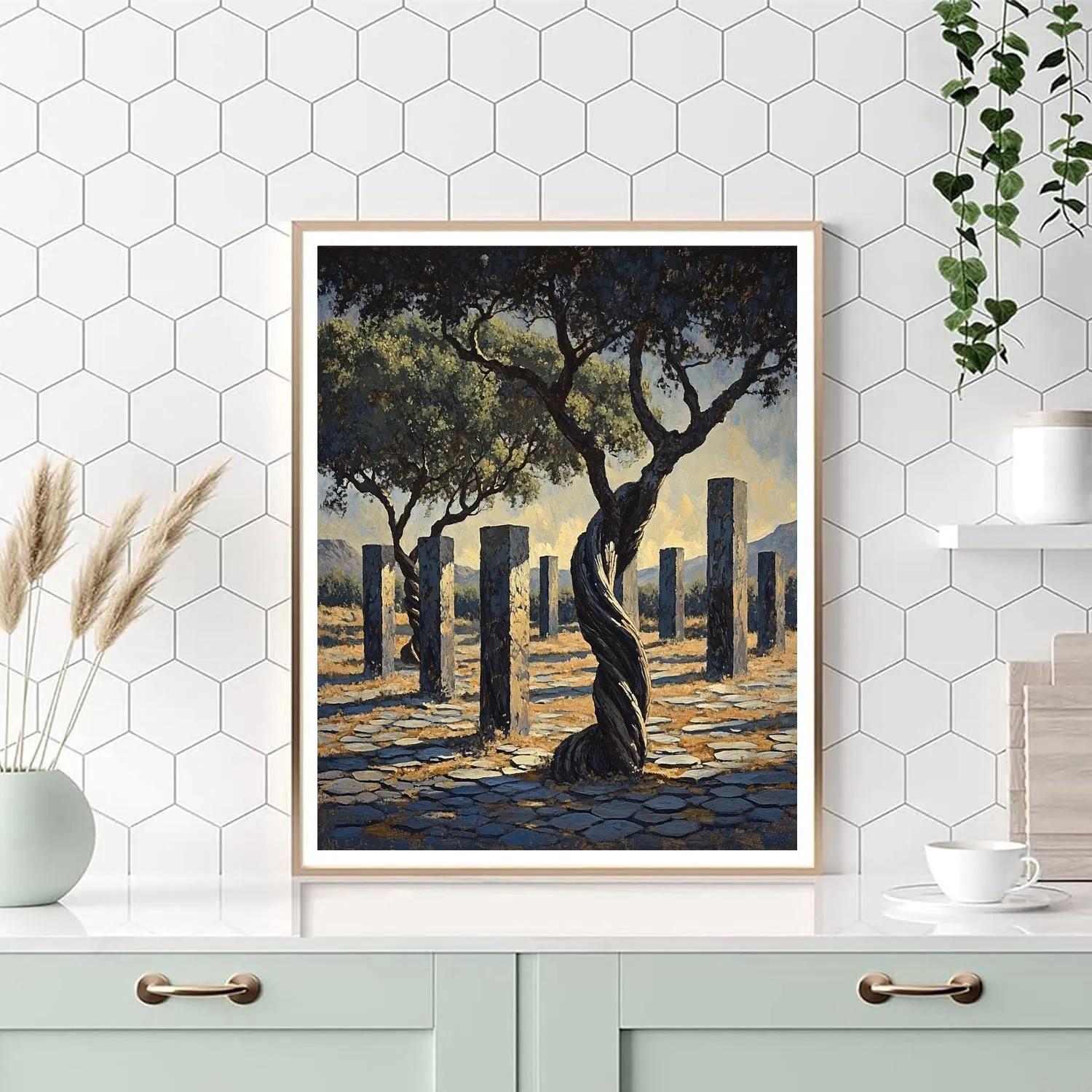 Michelangelo Inspired Basalt Orchard paint by number