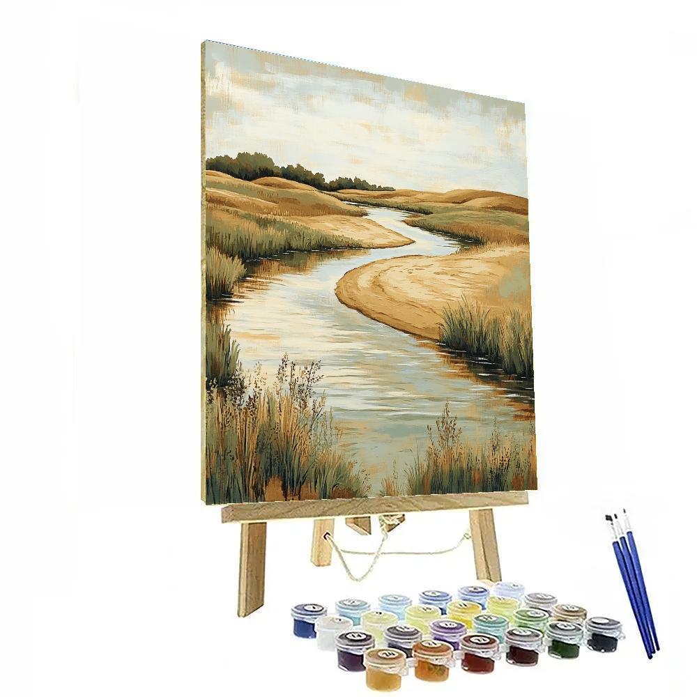 Zhao Mengfu Inspired Autumn River Echoes Numbered painting kits