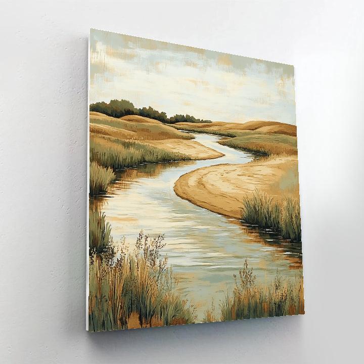 Zhao Mengfu Inspired Autumn River Echoes Numbered painting kits