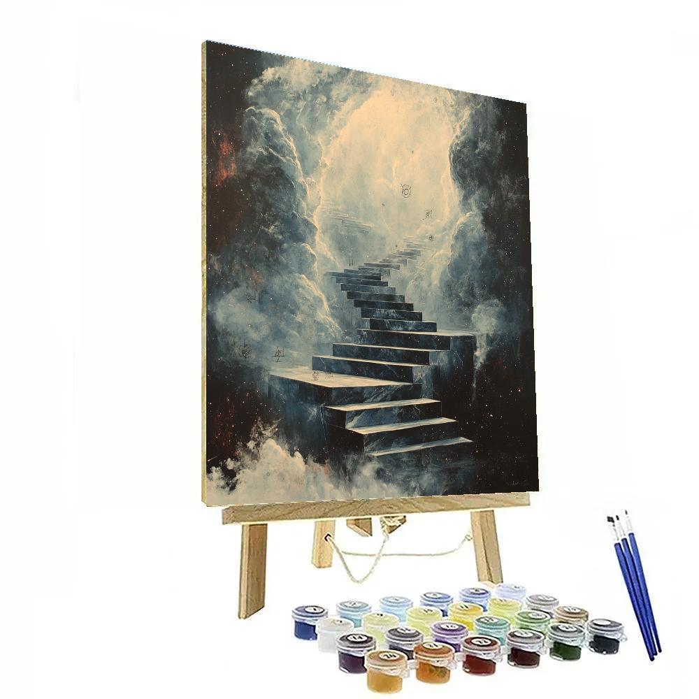 Michelangelo Inspired Nebular Cascade painting number kit