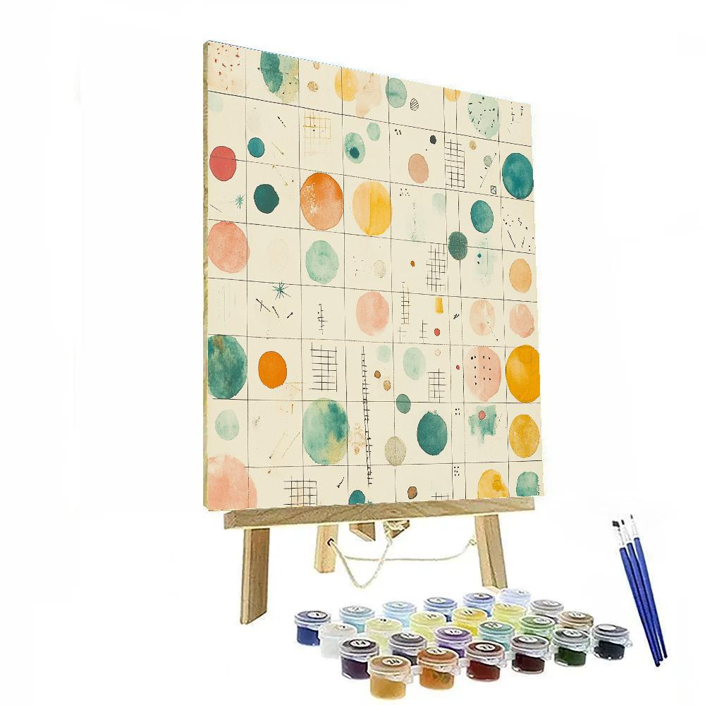 Paul Klee Inspired Planetary Playground DIY paint by numbers