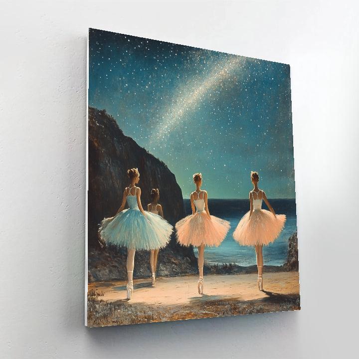 Degas Inspired Ballet Under The Milky Way DIY paint by numbers