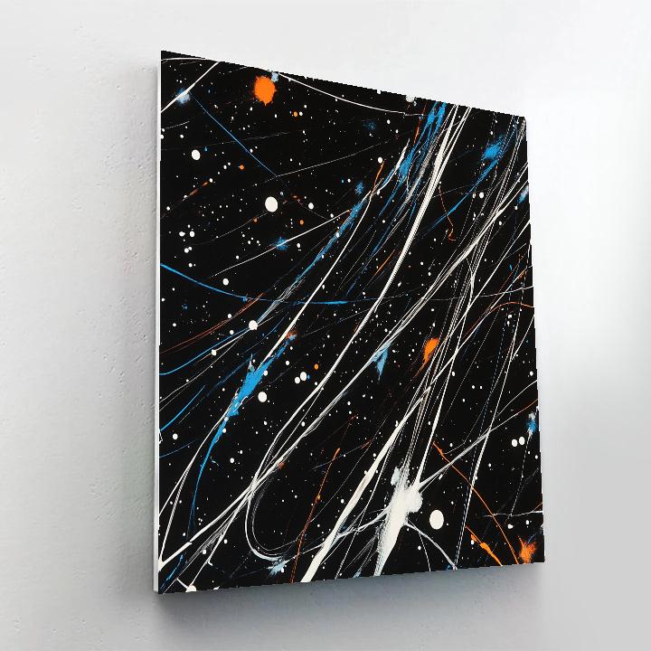 Jackson Pollock Inspired Meteoric Drift Paint by numbers art