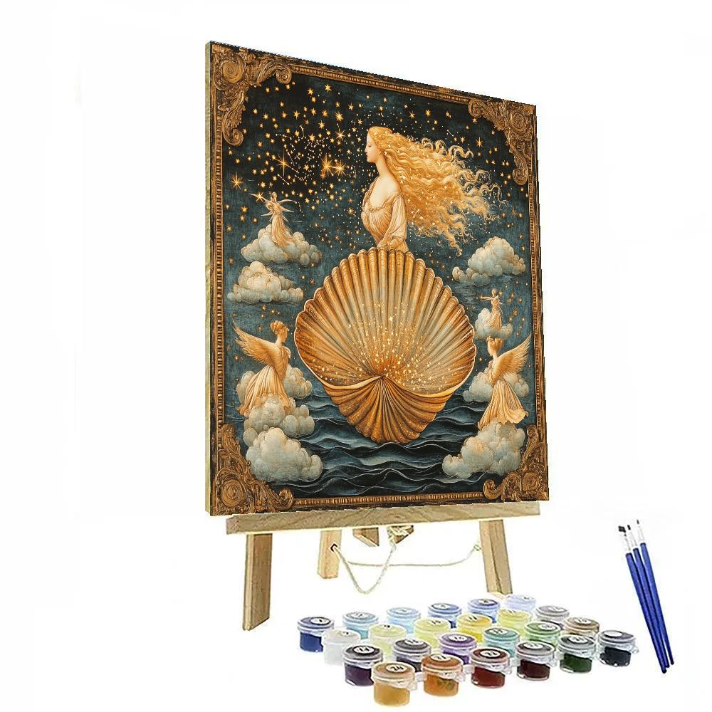 Botticelli Inspired Celestial Birth Of Venus Numbered painting kits