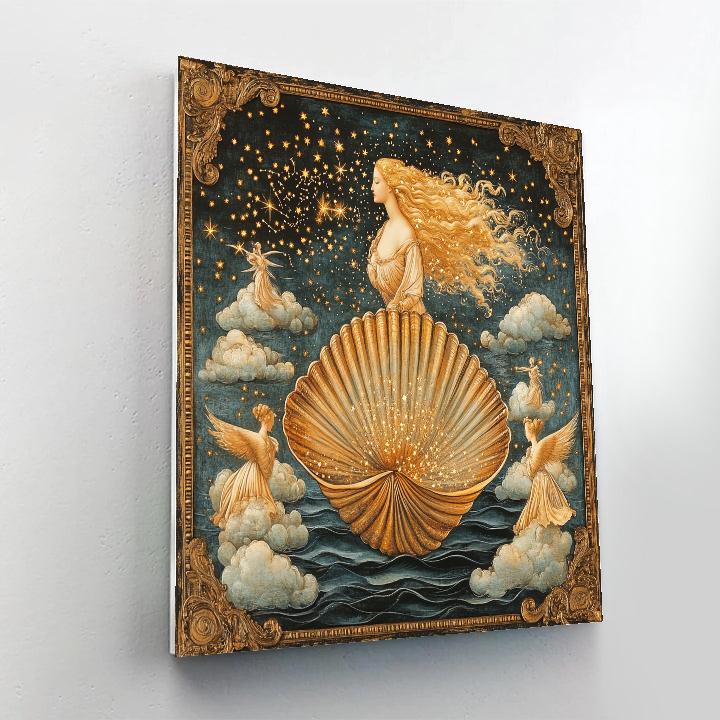 Botticelli Inspired Celestial Birth Of Venus Numbered painting kits
