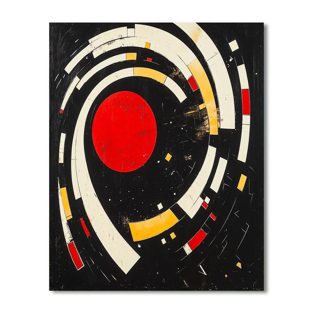 Kazimir Malevich Inspired Orbital Silence Numbered painting kits