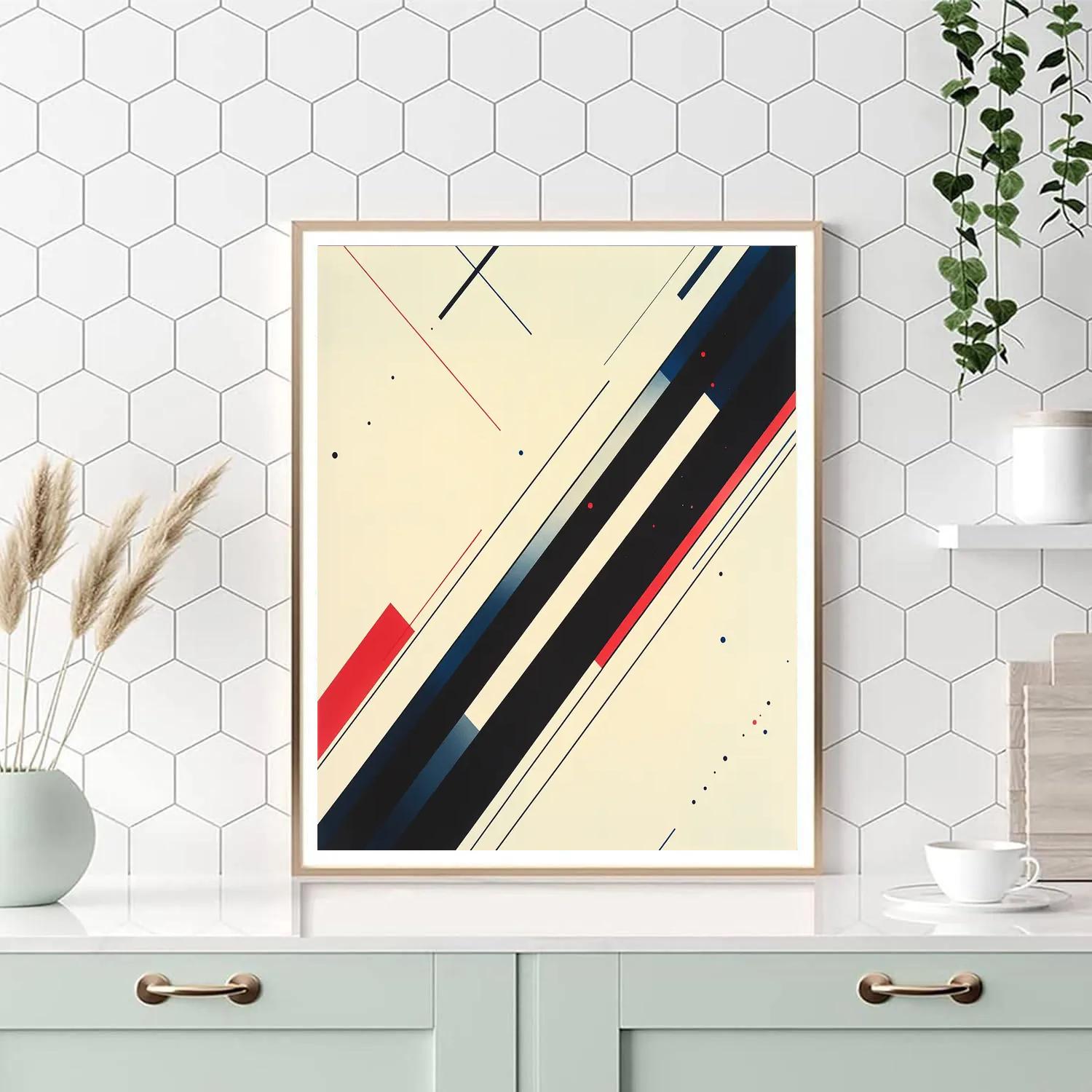 Kazimir Malevich Inspired Stellar Vector Fields Paint by numbers art