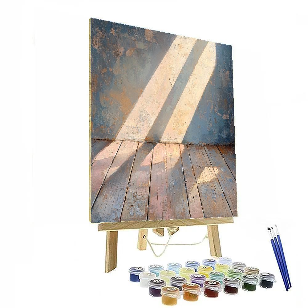Edgar Degas Inspired Evening Light Over Empty Studio Floor Numbered painting kits