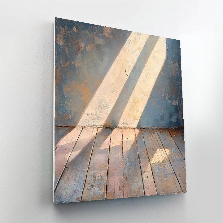 Edgar Degas Inspired Evening Light Over Empty Studio Floor Numbered painting kits