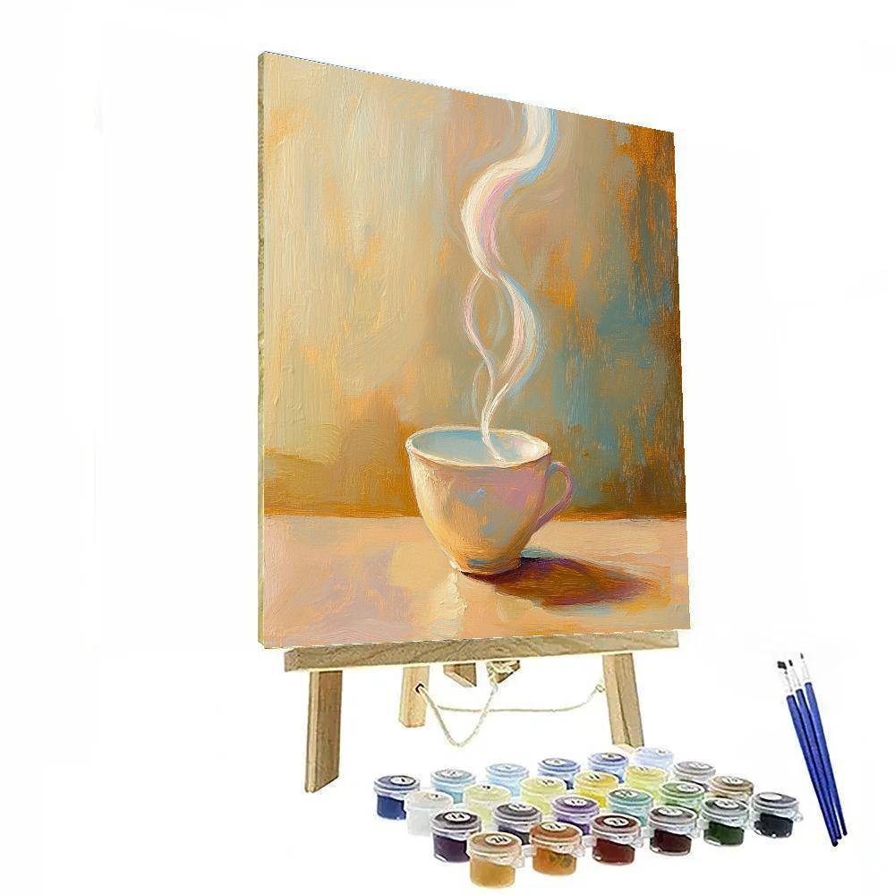 Edgar Degas Inspired Morning Steam Over A Coffee Counter DIY paint by numbers