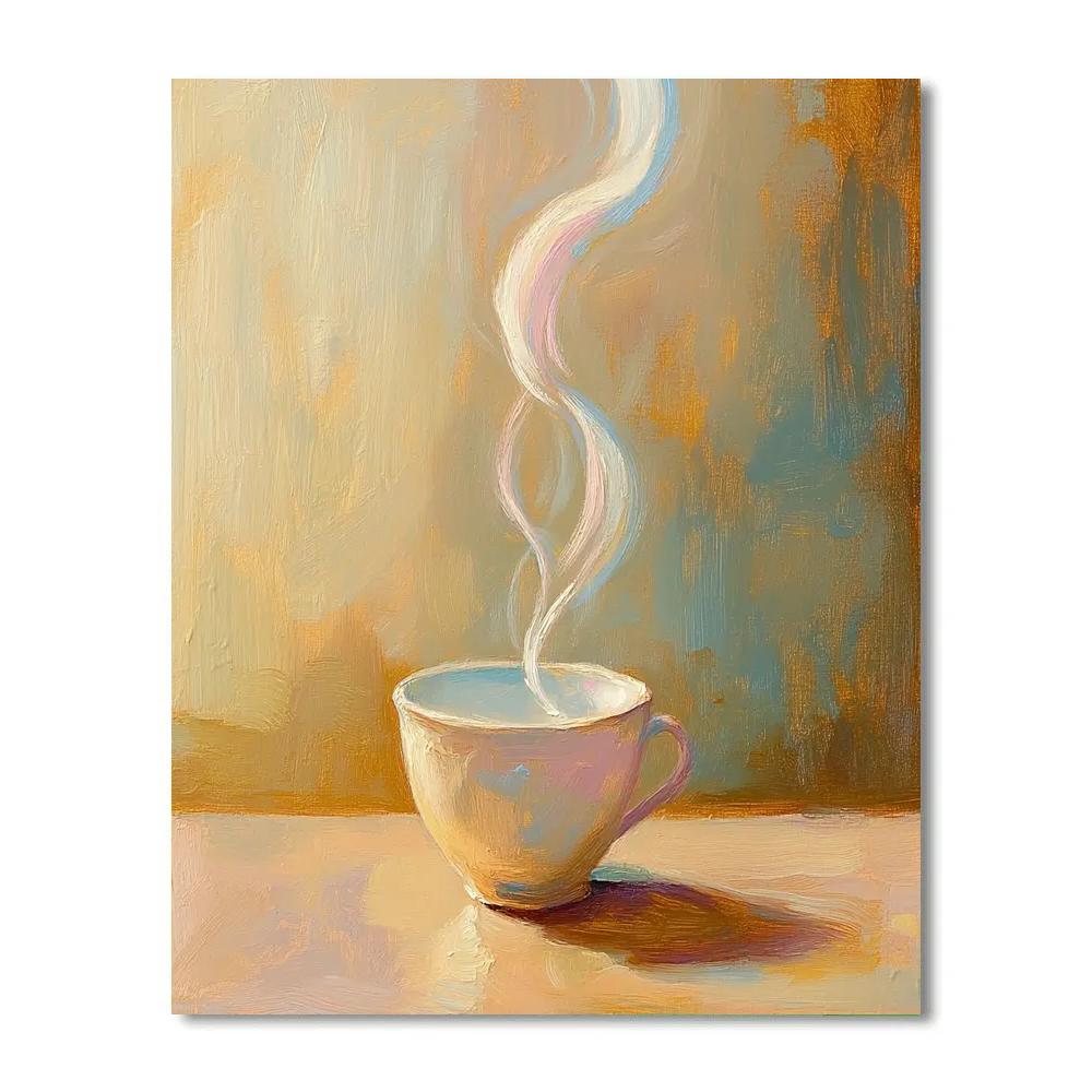 Edgar Degas Inspired Morning Steam Over A Coffee Counter DIY paint by numbers